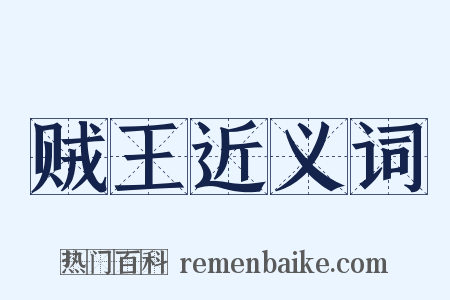 贼王近义词是什么意思的图片